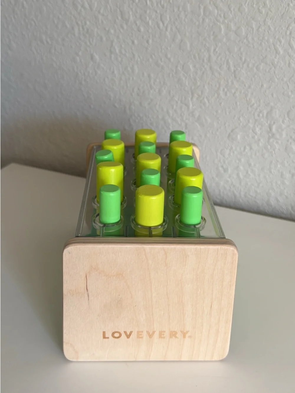 Lovevery peg puzzle toy! Size sorting toy